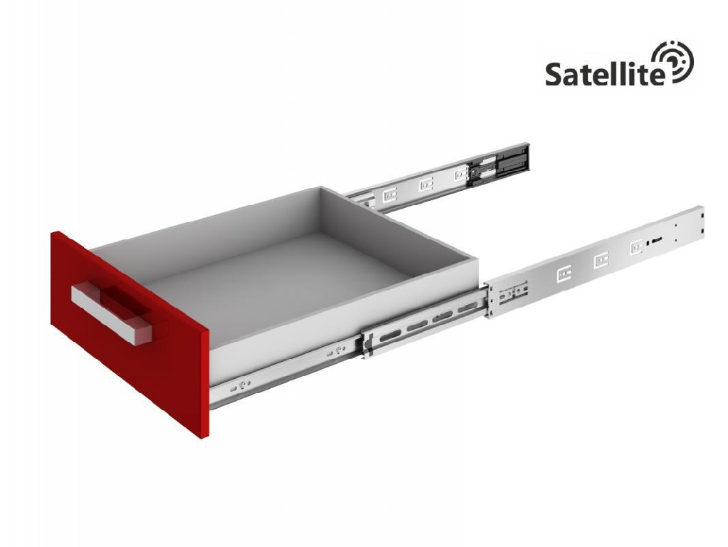 Направляющая DB4505Zn/400 (шариковые)  SATELLITE с доводчиком -