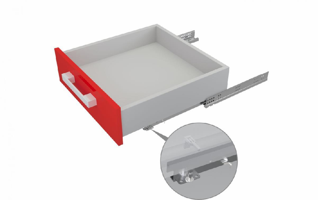 Направляющая  DB8884Zn/450   (шариковые, скрытого монтажа) B-slide -