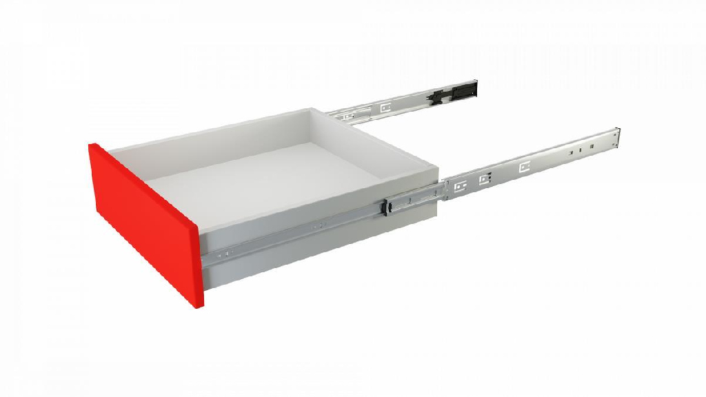 Направляющая  DB4518Zn/300 (шариковые телескопиские PUSH+SOFT CLOSING )  -