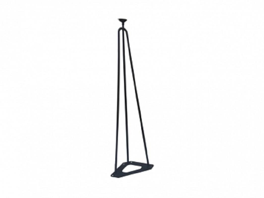 LOFT Опора стола Н-620 RAL 9005, черная